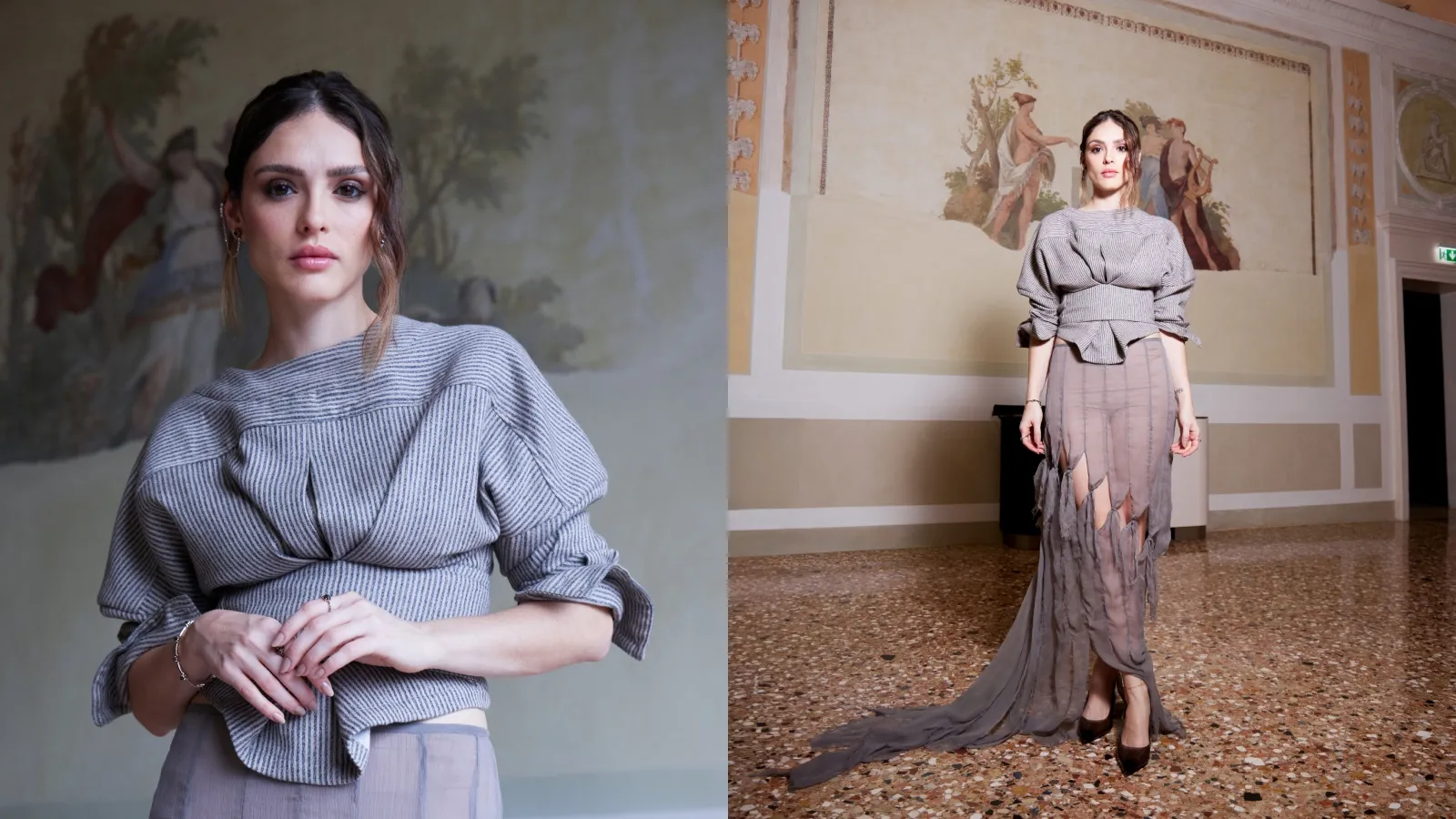 Isabelle Drummond exibe criação exclusiva de Javier Guijarro no 82º Festival de Veneza - Imagem do artigo