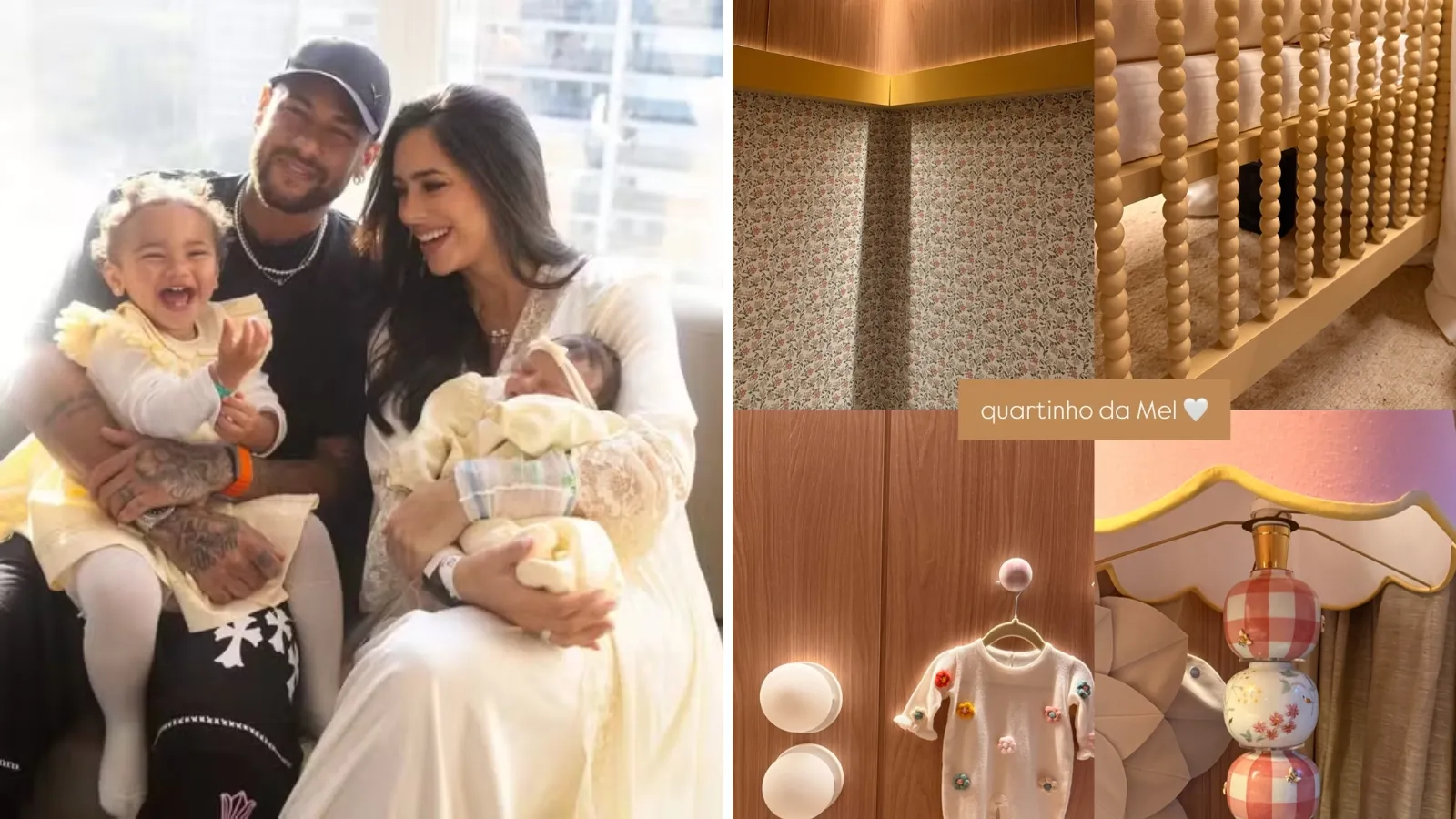 Bruna Biancardi exibe quarto preparado para Mel, a caçula de Neymar - Imagem do artigo