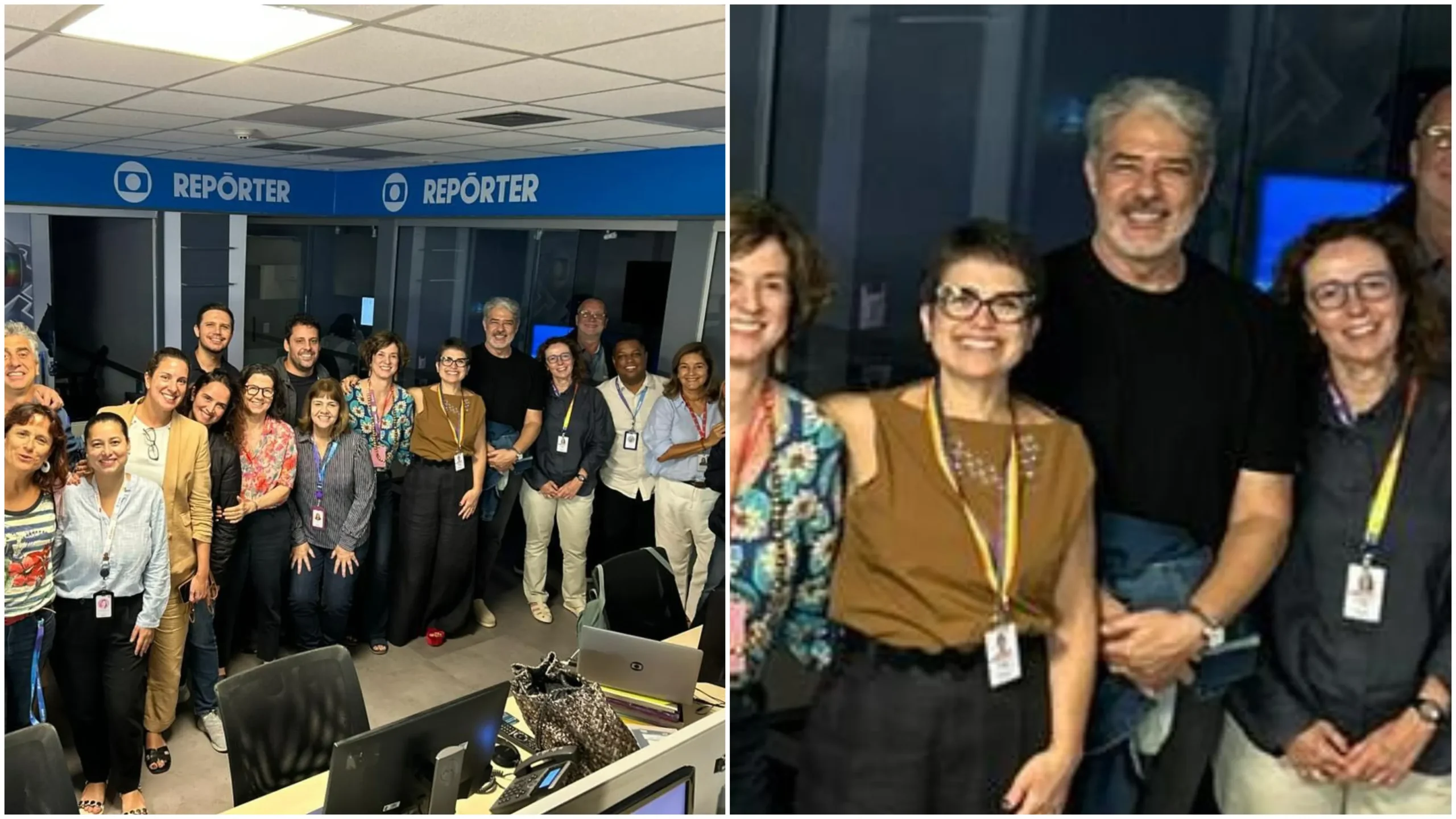 Equipe do Globo Repórter recebe William Bonner com celebração nos bastidores - Imagem do artigo