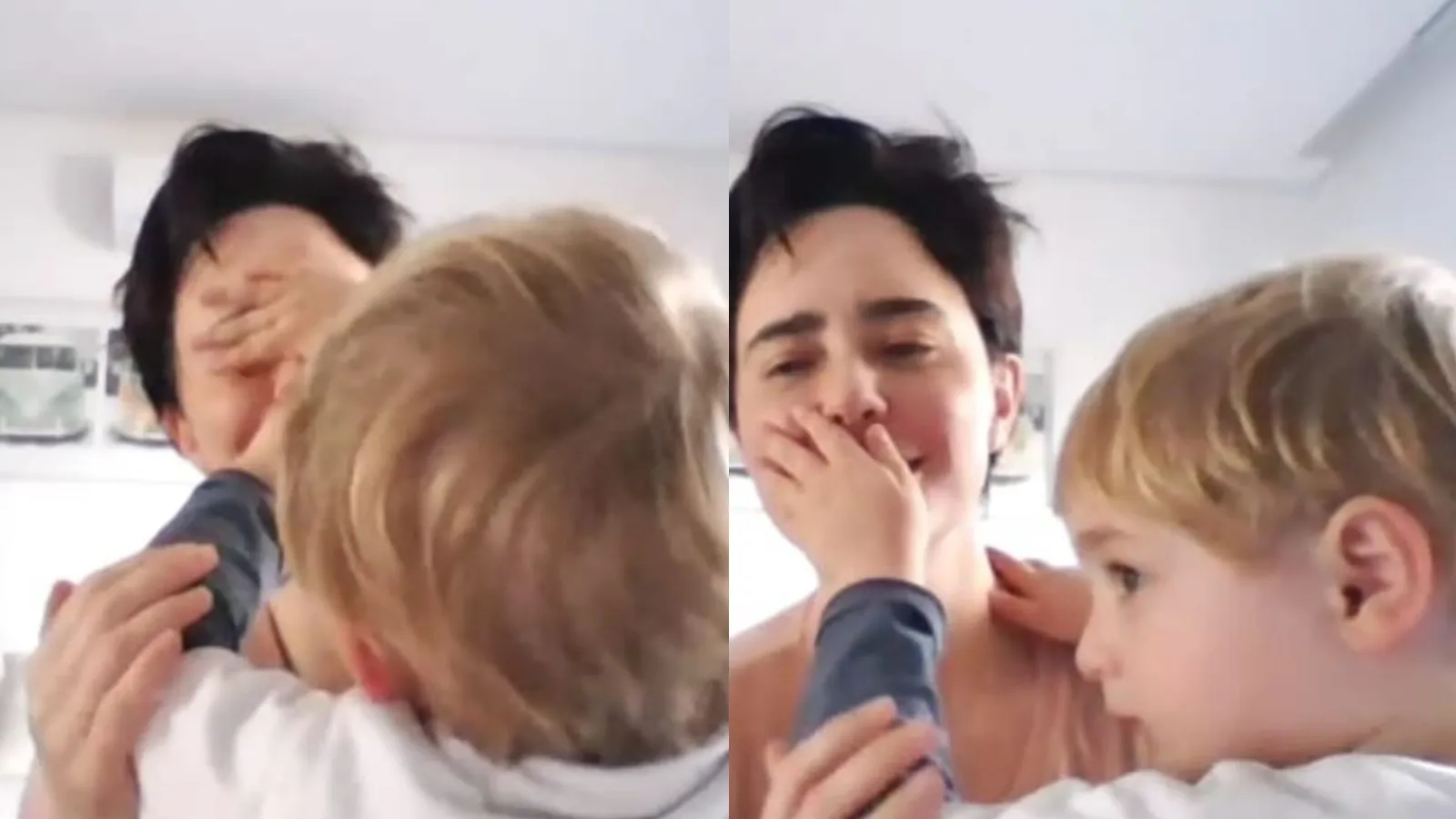 Fernanda Vasconcellos ensaia com filho no colo e diverte fãs - Imagem do artigo