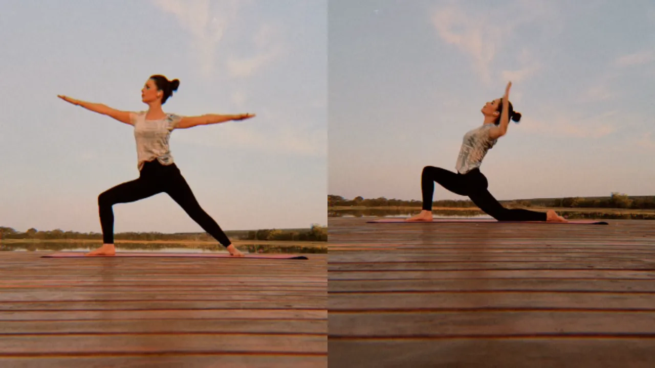 Sandy exibe flexibilidade no yoga e ganha aplauso de Lucas - Imagem do artigo