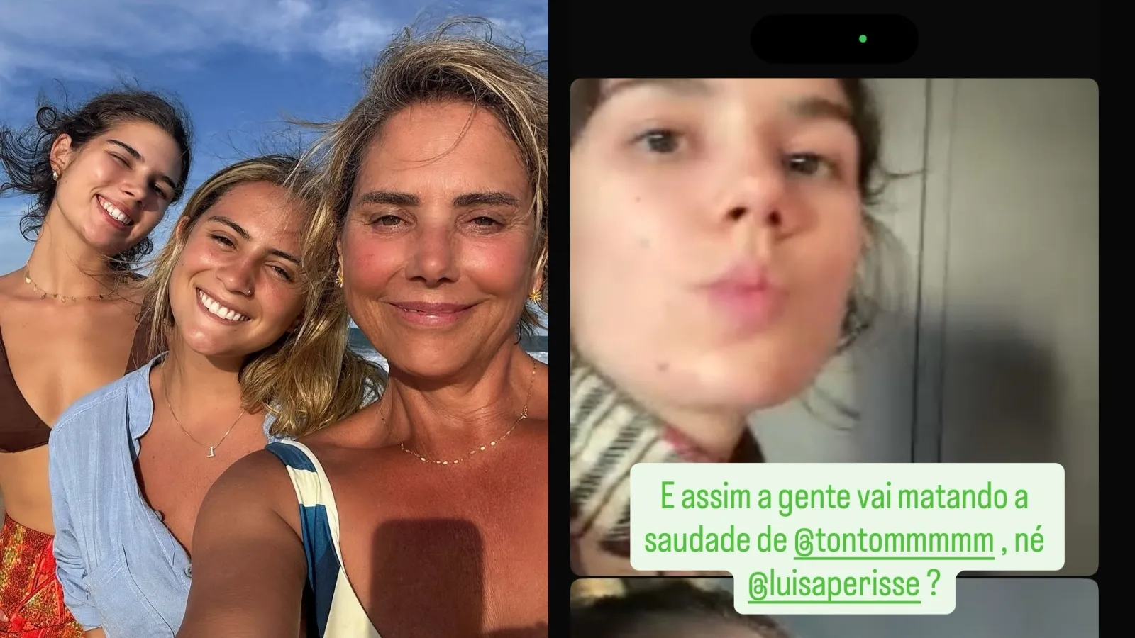 Heloisa Périssé faz videochamada com filhas e sente saudade - Imagem do artigo