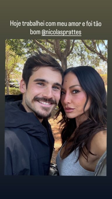 Sabrina Sato e Nicolas Prattes gravam juntos e celebram - Imagem do artigo original