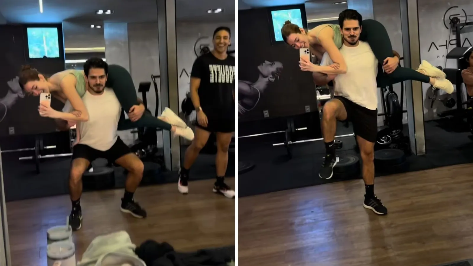Namorado de Ana Clara levanta a apresentadora na academia - Imagem do artigo