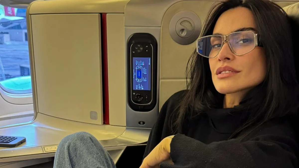 Cleo na Semana de Moda de Milão exibe luxo na 1ª classe - Imagem do artigo