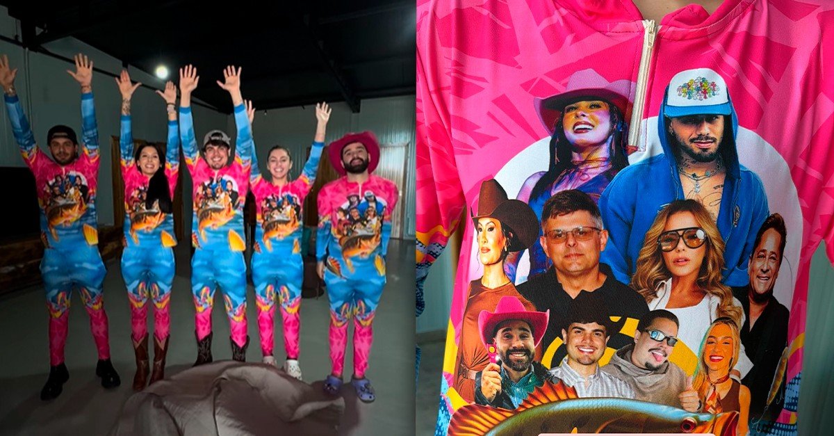 Ana Castela e Zé Felipe exibem looks iguais em pescaria - Imagem do artigo