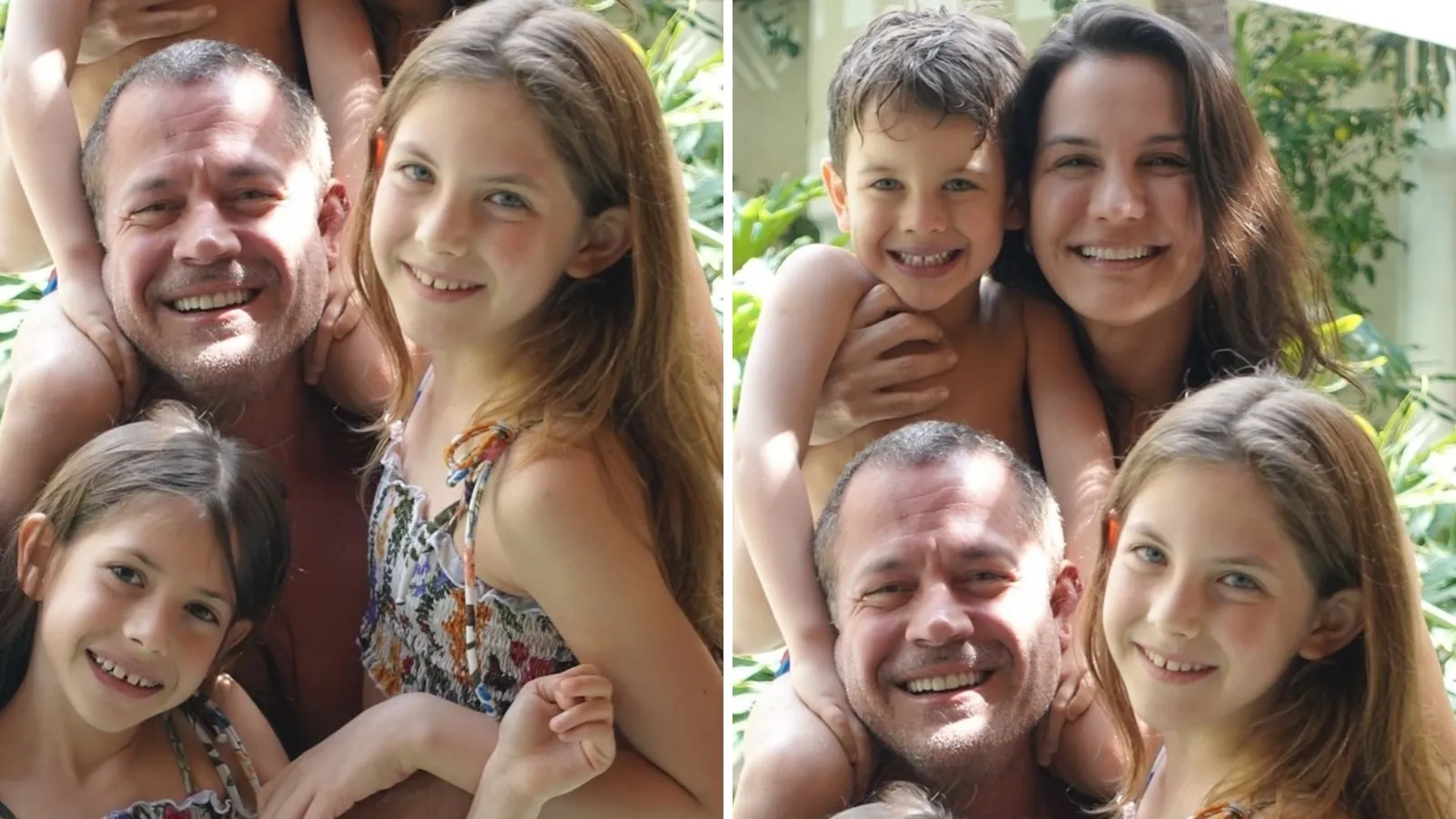 Malvino Salvador posa com Kyra Gracie e filhos na piscina - Imagem do artigo