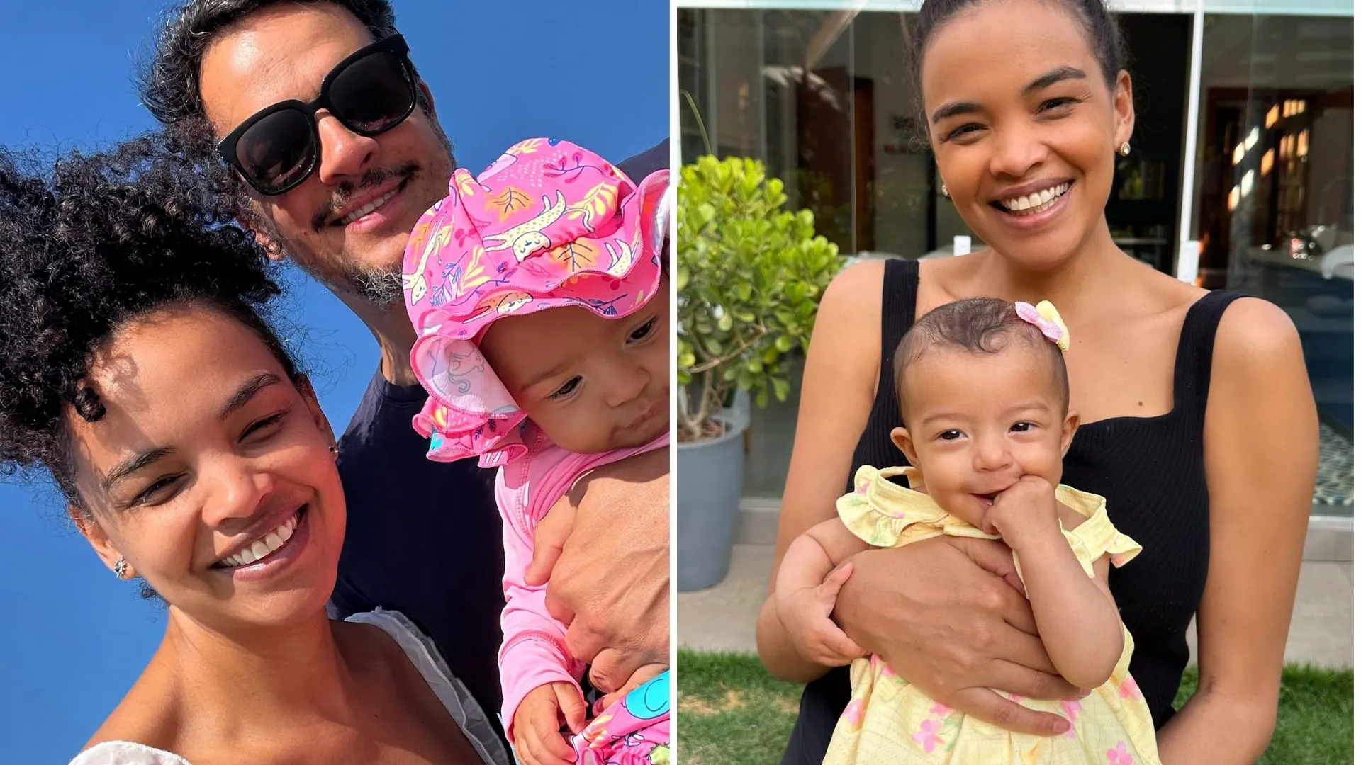 Lucy Ramos celebra mês leve com a filha e o marido - Imagem do artigo
