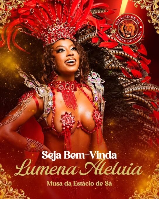 Lumena torna-se musa da Estácio de Sá no Carnaval 2024 - Imagem do artigo original