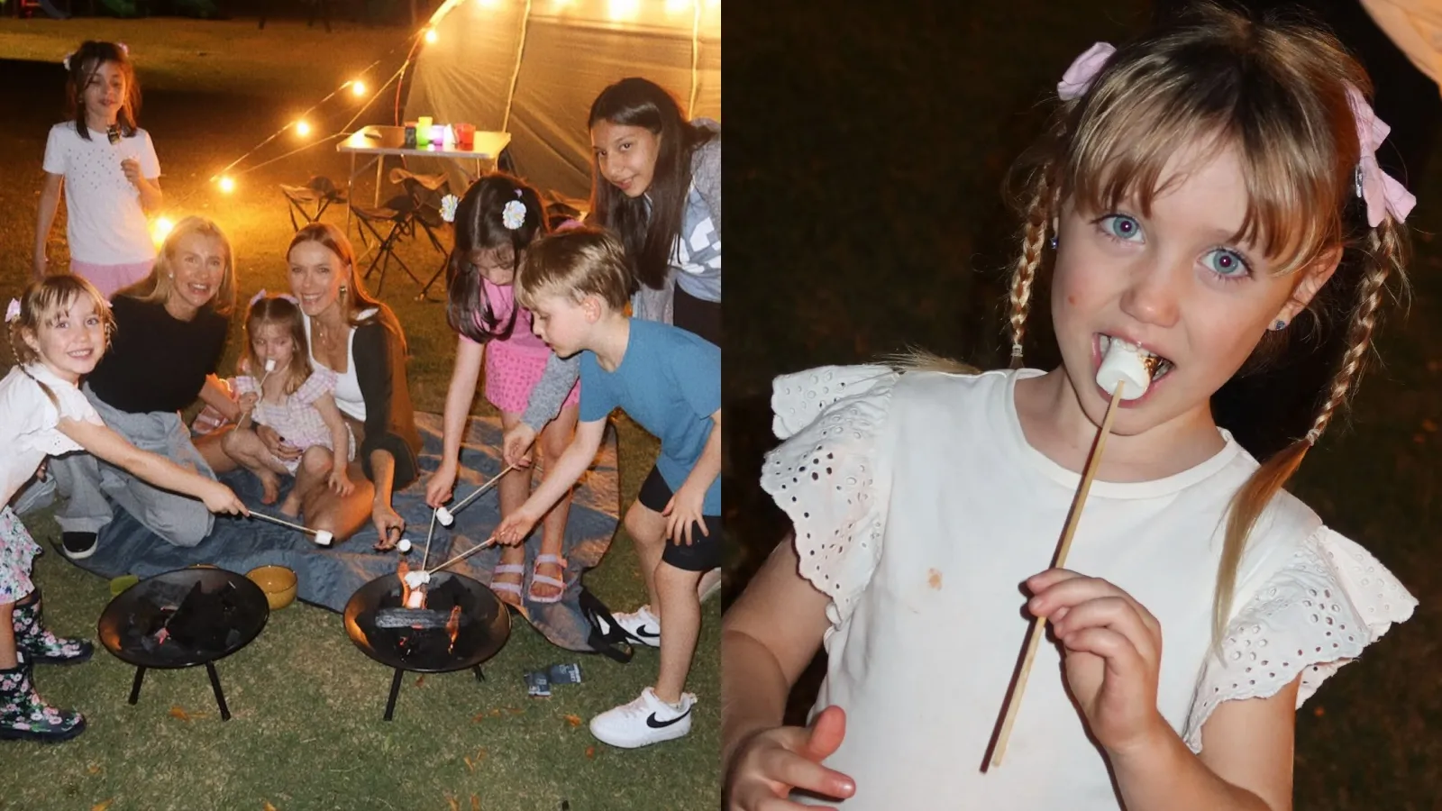 Camping de luxo: Ana Paula Siebert e Vicky com Justus - Imagem do artigo