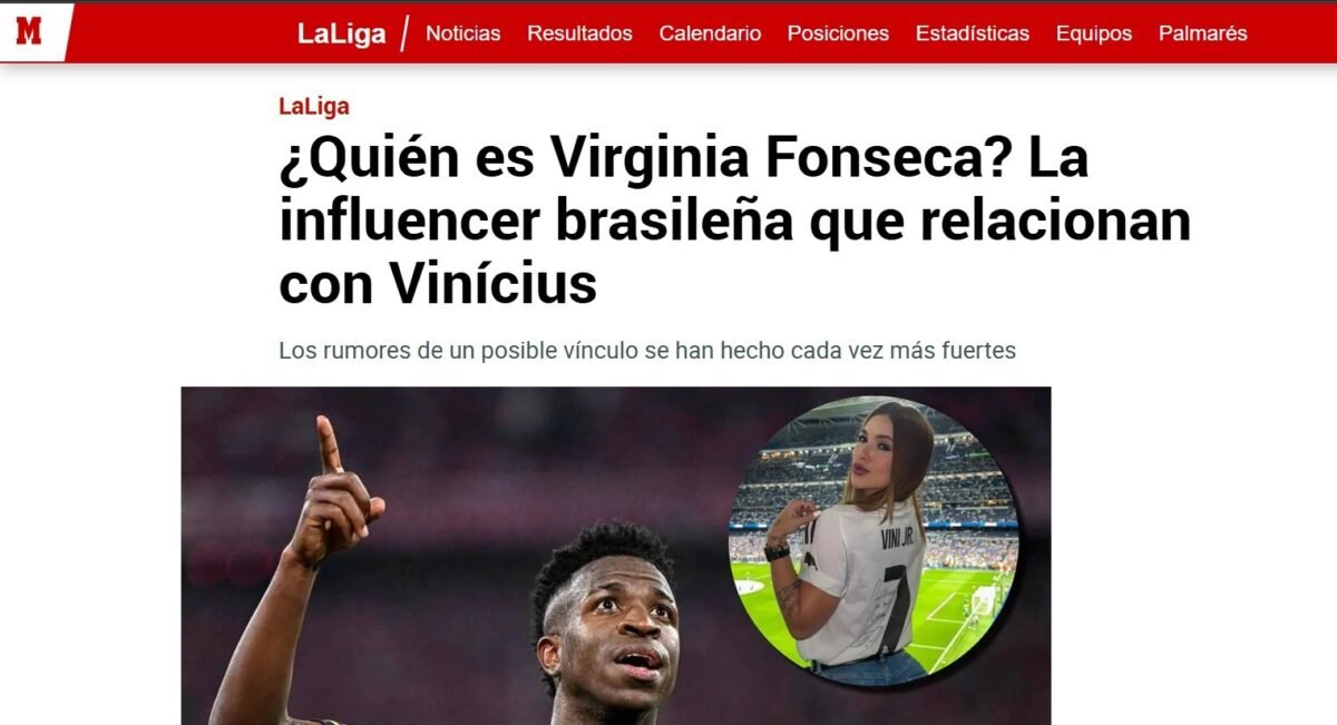 Vini Jr. e Virginia Fonseca viram destaque na imprensa - Imagem do artigo