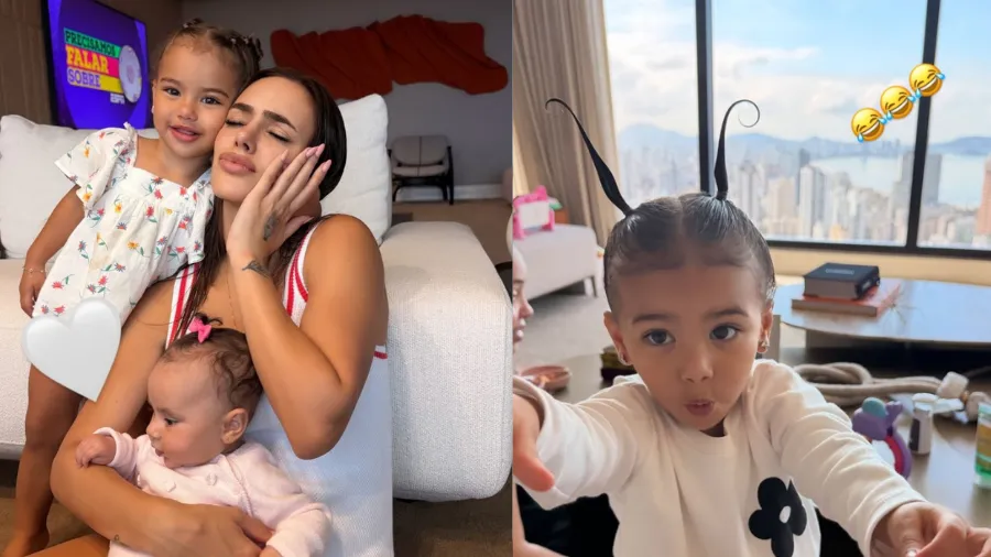Bruna Biancardi posa com as filhas e exibe ‘cabelo maluco’ - Imagem do artigo
