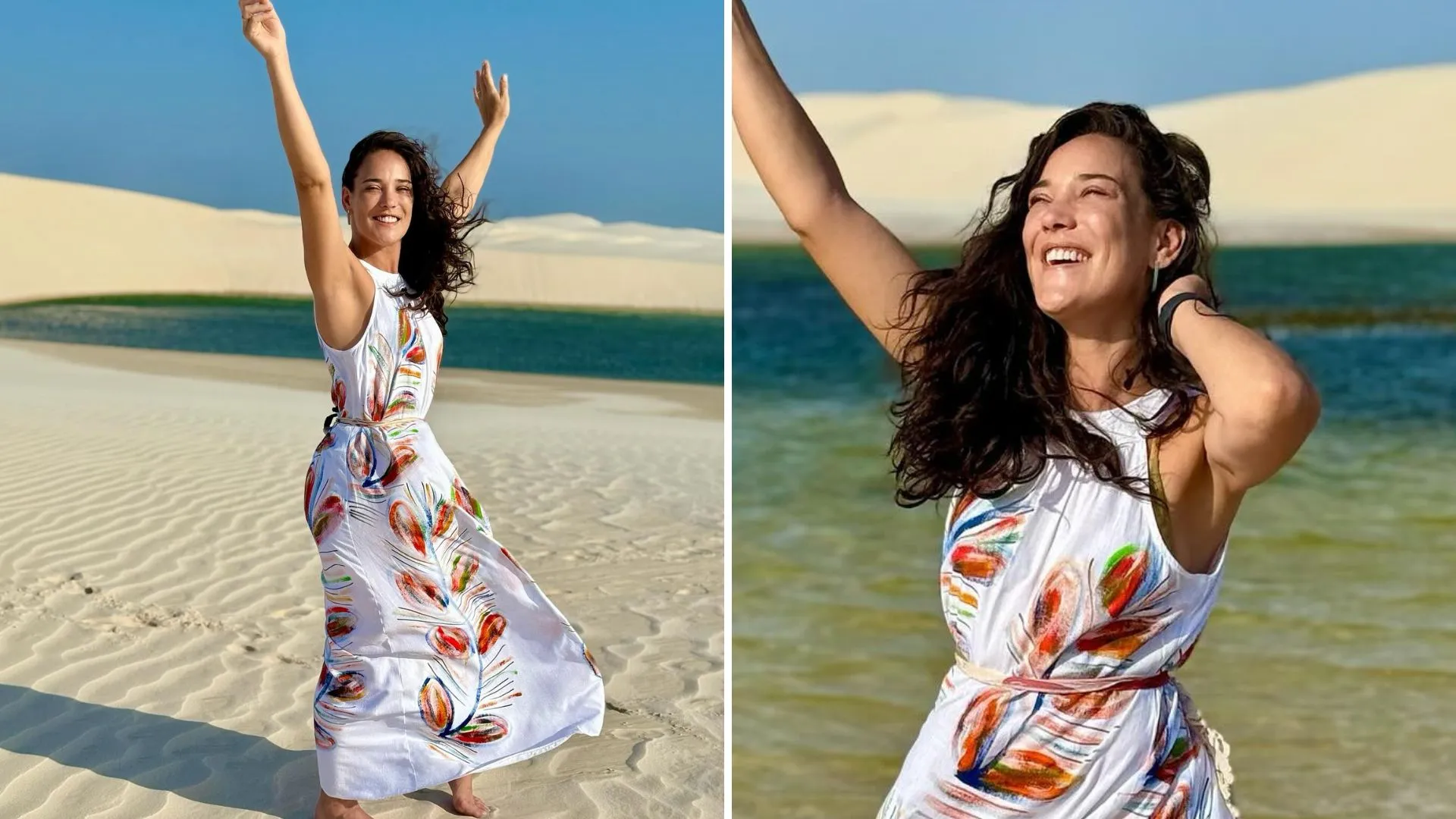 Adriana Birolli registra lua de mel nos Lençóis Maranhenses - Imagem do artigo