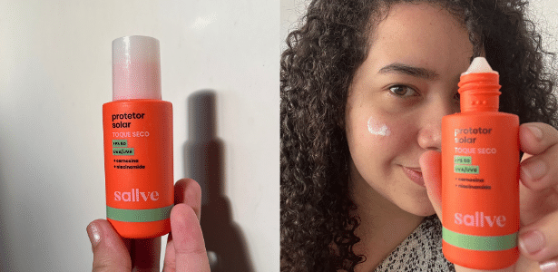 Protetor solar Sallve: toque seco controla oleosidade - Imagem do artigo