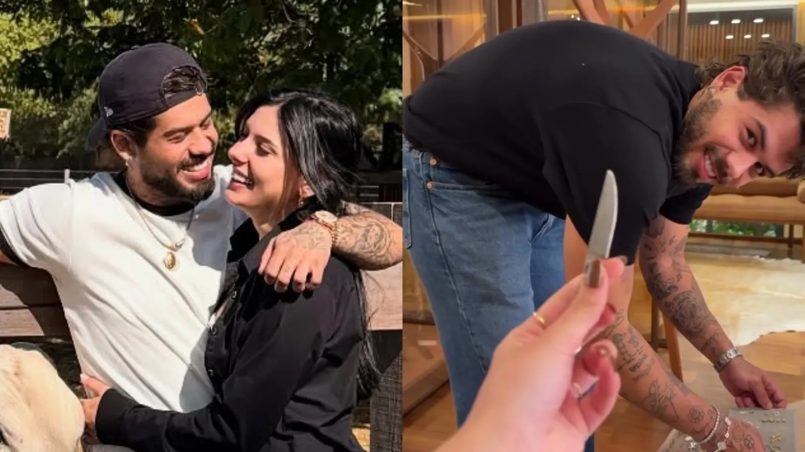 Ana Castela e Zé Felipe trocam brincadeiras nos bastidores - Imagem do artigo