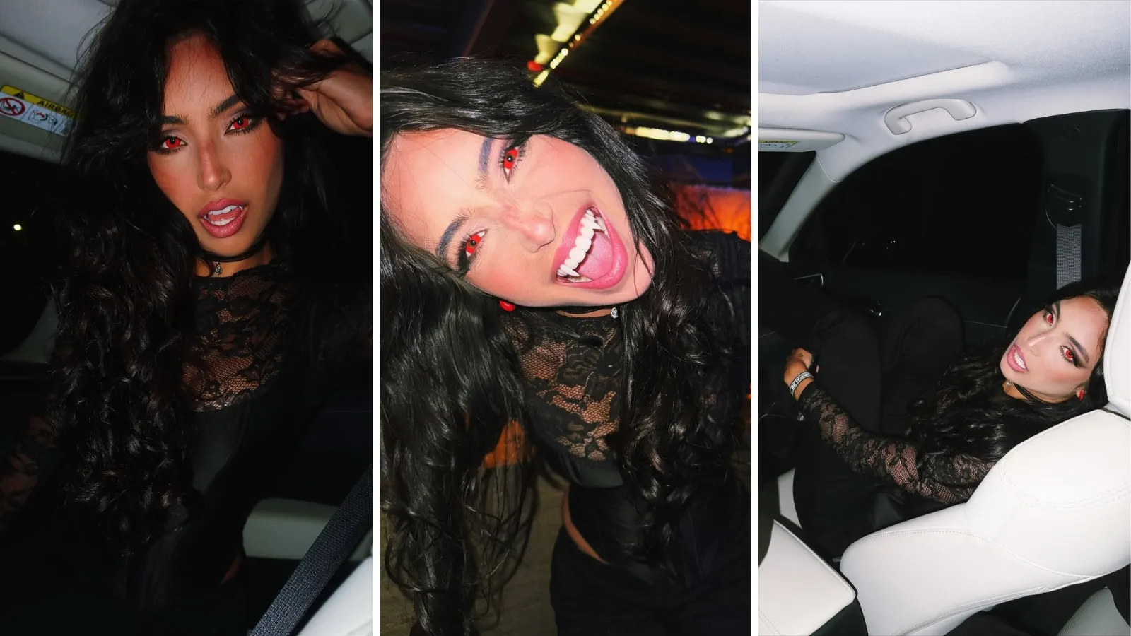 Vanessa Lopes vampira anima Halloween com ensaio no carro - Imagem do artigo