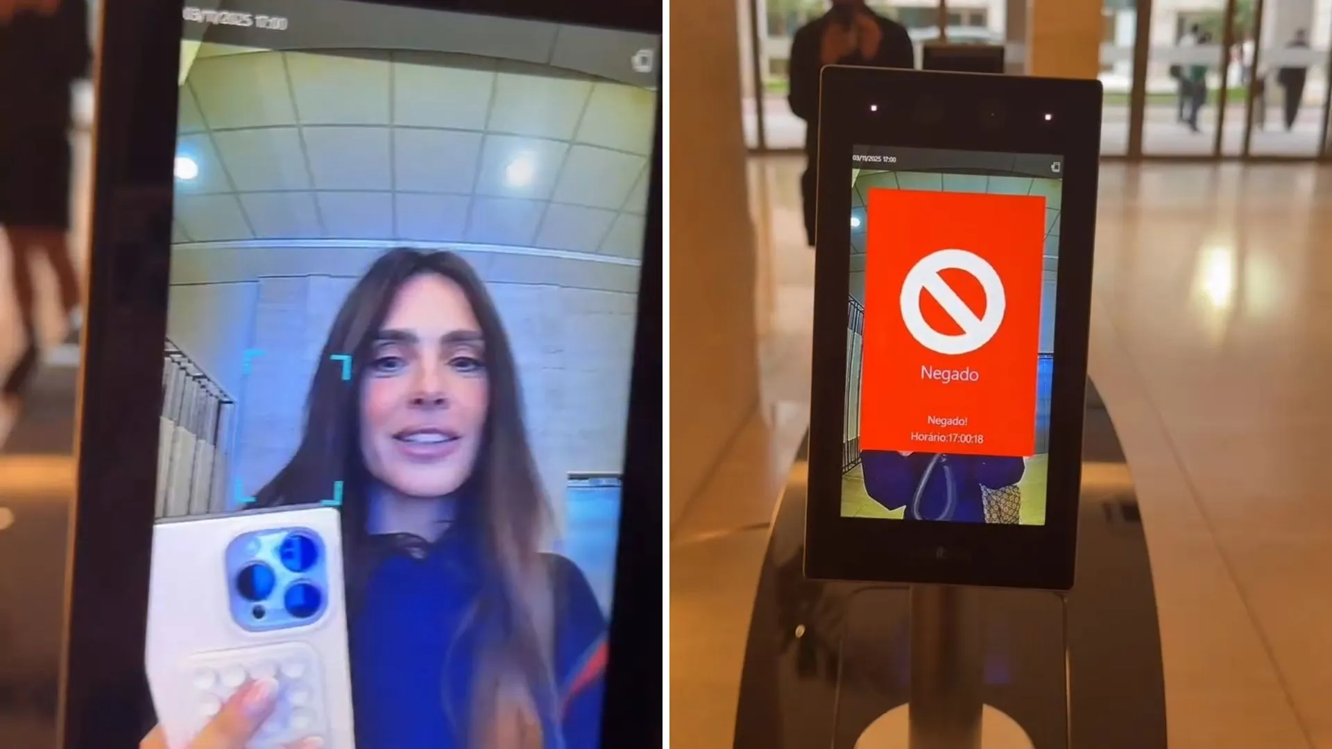 Carolina Dieckmann é barrada por reconhecimento facial - Imagem do artigo