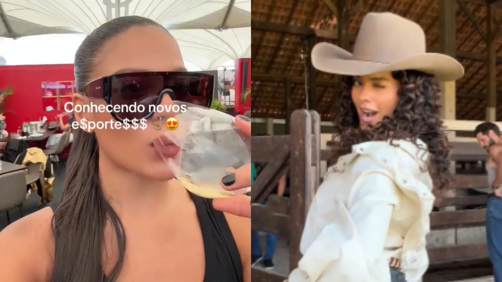 Bella Campos brilha no GP de São Paulo com estilo e vinho - Imagem do artigo