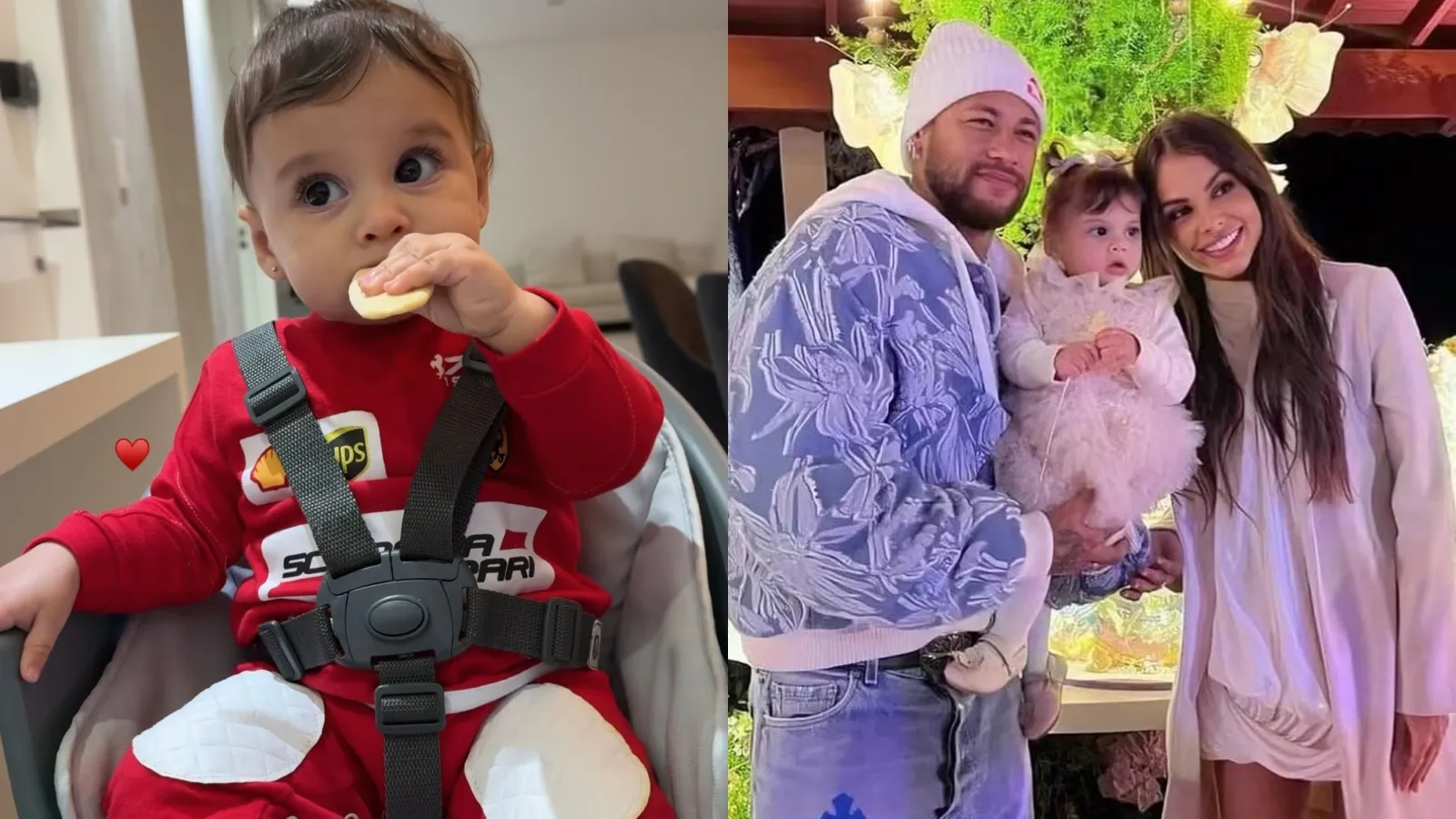 Helena, filha de Neymar, surge vestida de piloto de F1 - Imagem do artigo