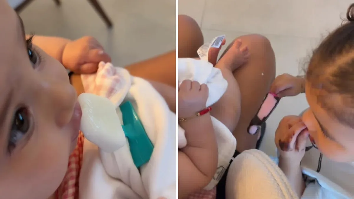 Bruna Biancardi faz sorvete caseiro para filhas Mavie e Mel - Imagem do artigo