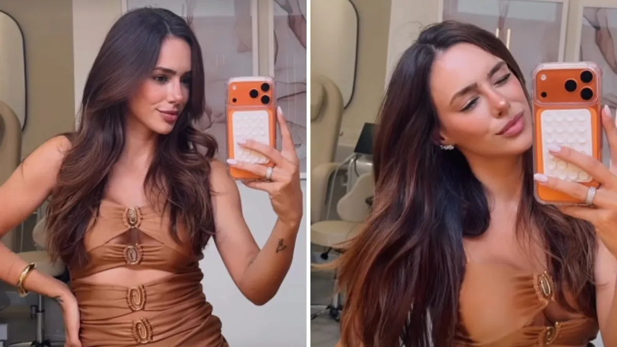Bruna Biancardi exibe vestido recortado e ganha elogios - Imagem do artigo