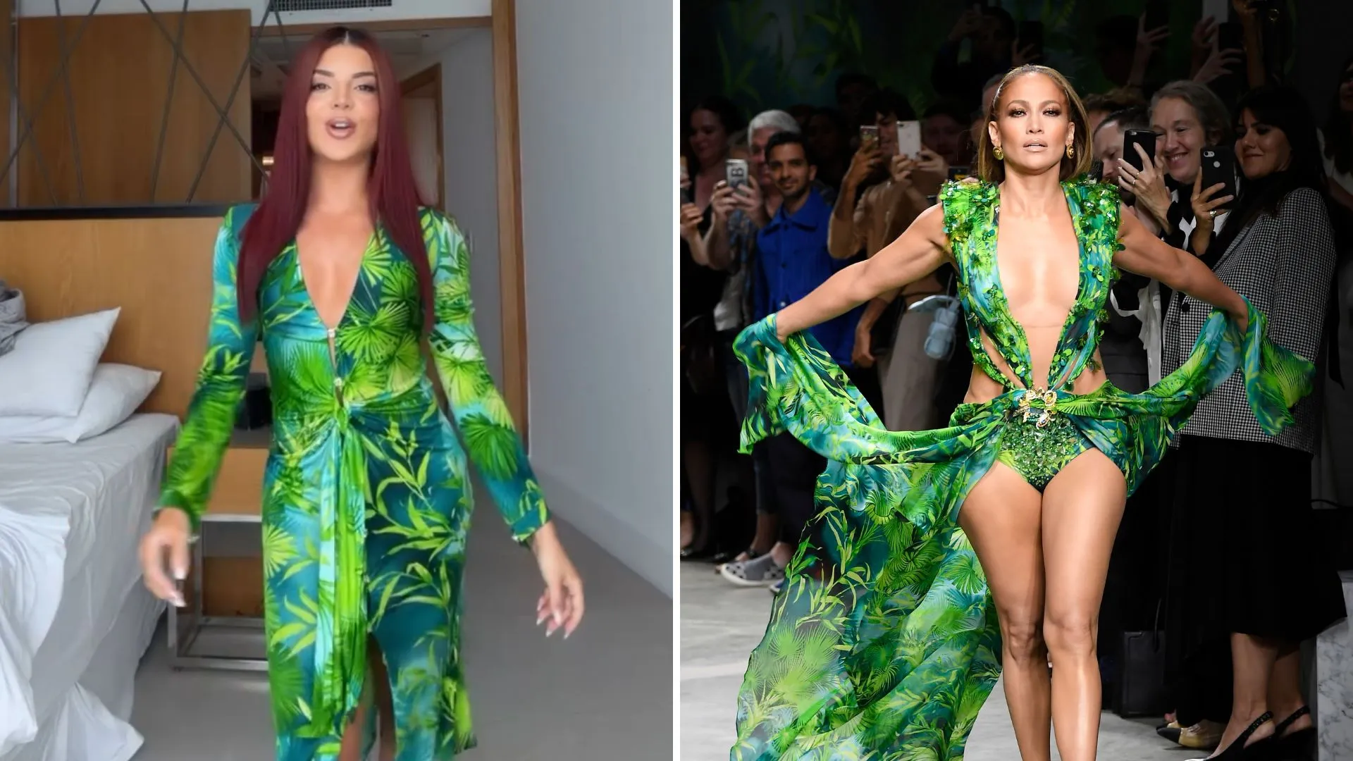 Vestido de Jennifer Lopez ganha versão usada por Gkay - Imagem do artigo