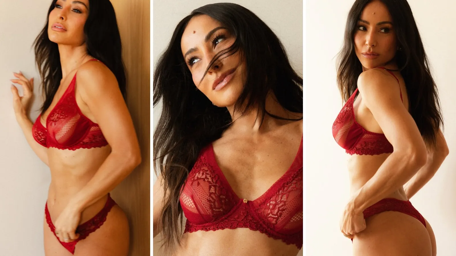 Sabrina Sato lingerie: ensaio vermelho gera elogios - Imagem do artigo