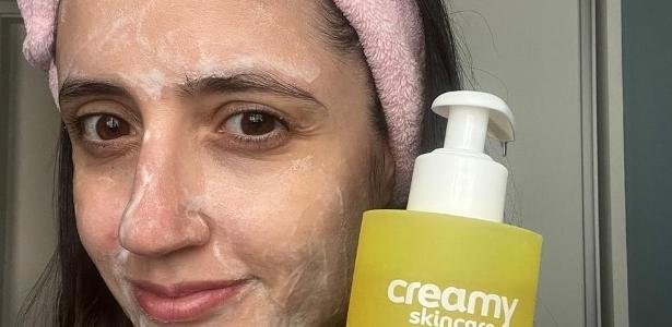Limpador facial Creamy vence tempo seco e hidrata a pele - Imagem do artigo