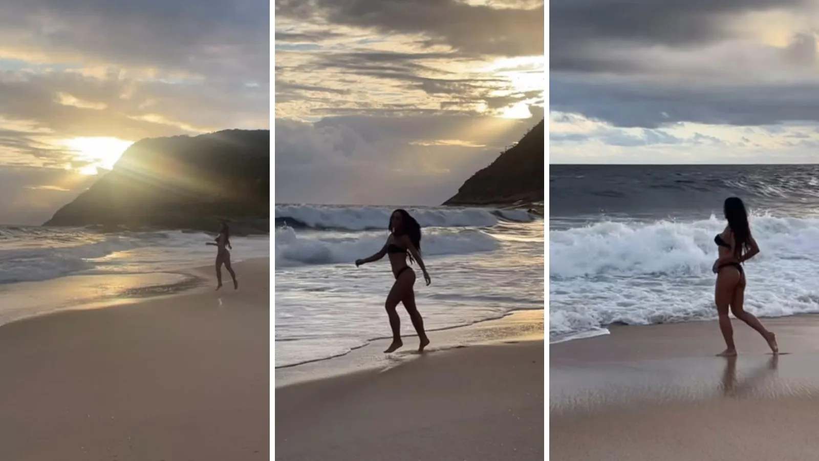 Sabrina Sato de biquíni encanta em corrida na praia - Imagem do artigo