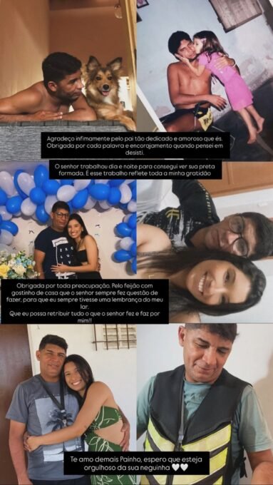 Filha homenageia pai mototaxista em formatura universitária - Imagem do artigo original