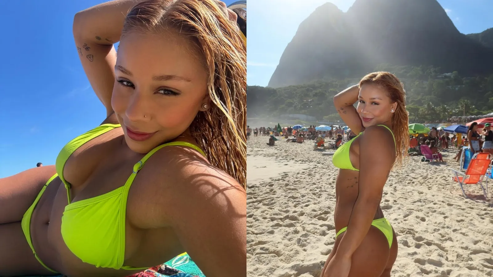 Flávia Saraiva exibe bronze na praia e recebe elogios - Imagem do artigo