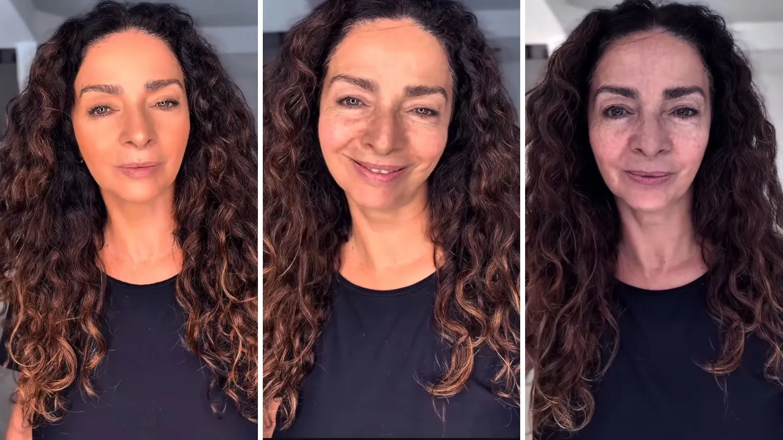 Claudia Ohana sem maquiagem aos 62 anos vira trend - Imagem do artigo