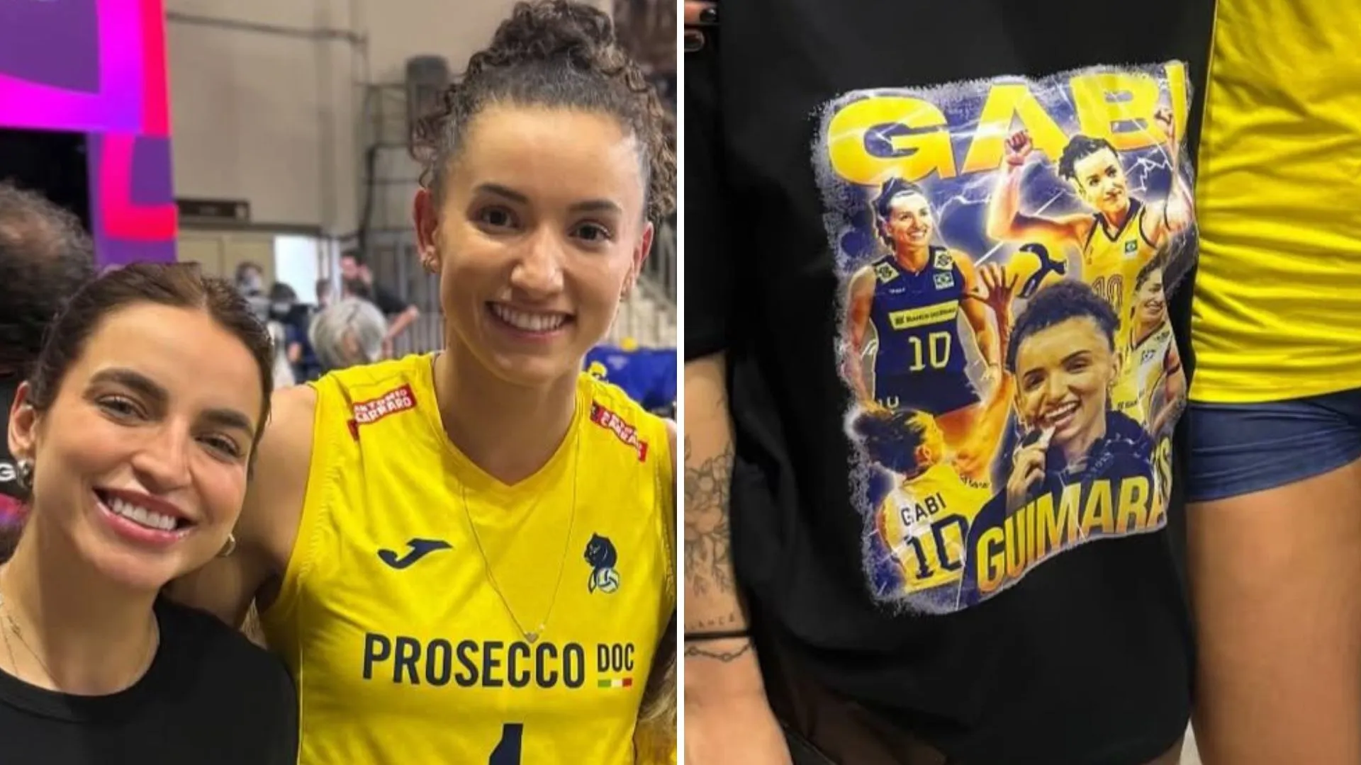Namorada de Gabi Guimarães usa camiseta e dá sorte no Mundial - Imagem do artigo