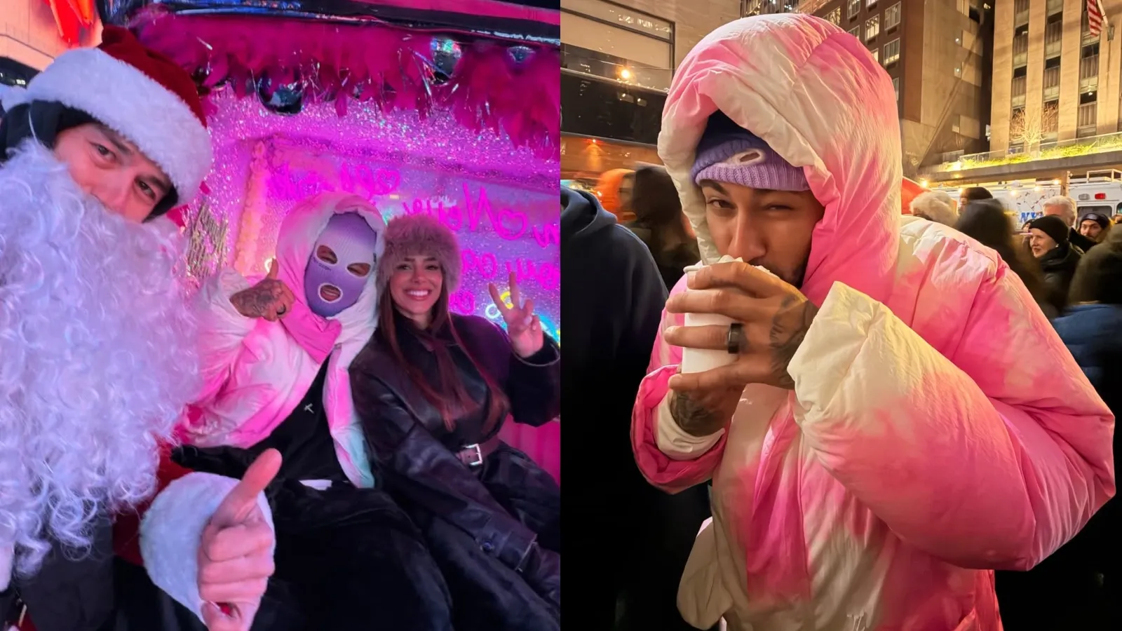 Neymar disfarçado em Nova York diverte-se com Bruna - Imagem do artigo