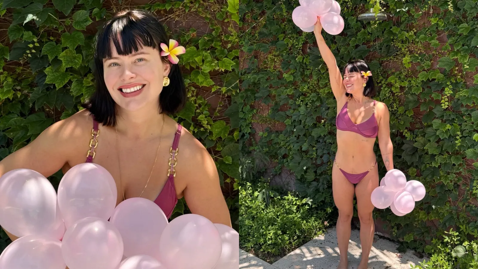 Mari Bridi celebra 41 anos com biquíni, balões e autoestima - Imagem do artigo