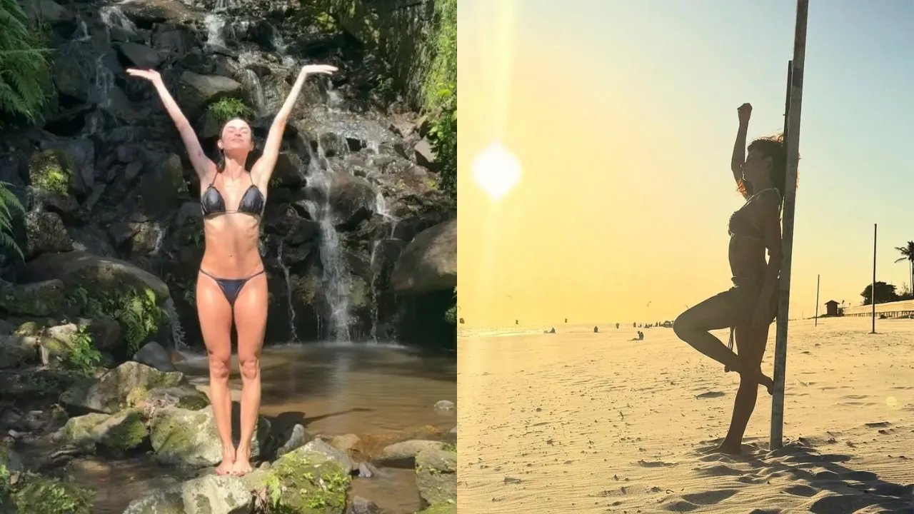 Thaila Ayala curte verão com piscina, cachoeira e mar - Imagem do artigo