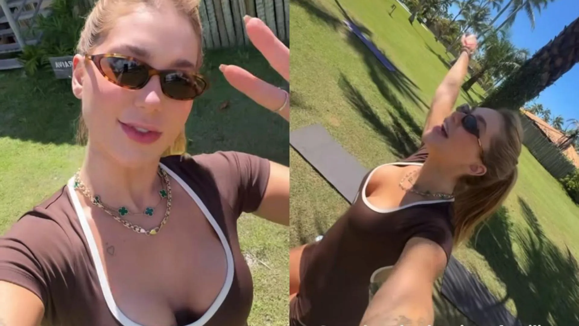 Virginia Fonseca em Trancoso cogita pular treino por Vini Jr - Imagem do artigo