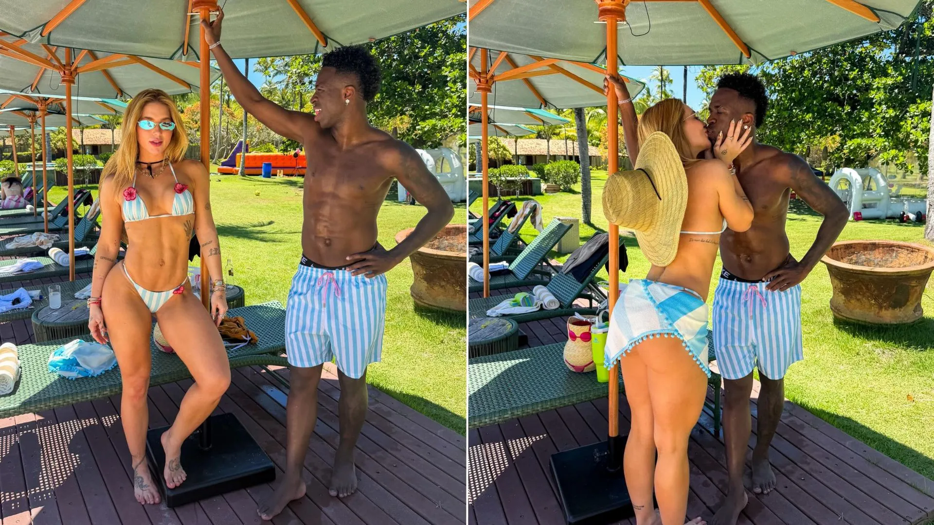 Vini Jr e Virginia exibem romance e looks combinando - Imagem do artigo