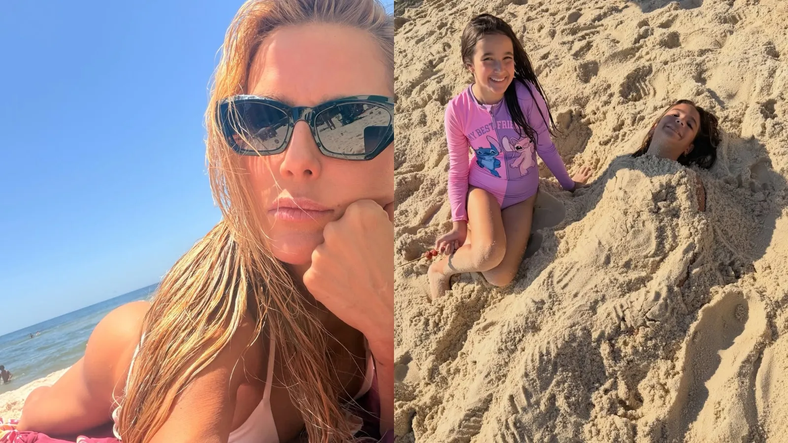Deborah Secco atualiza bronzeado em dia de praia com a filha - Imagem do artigo