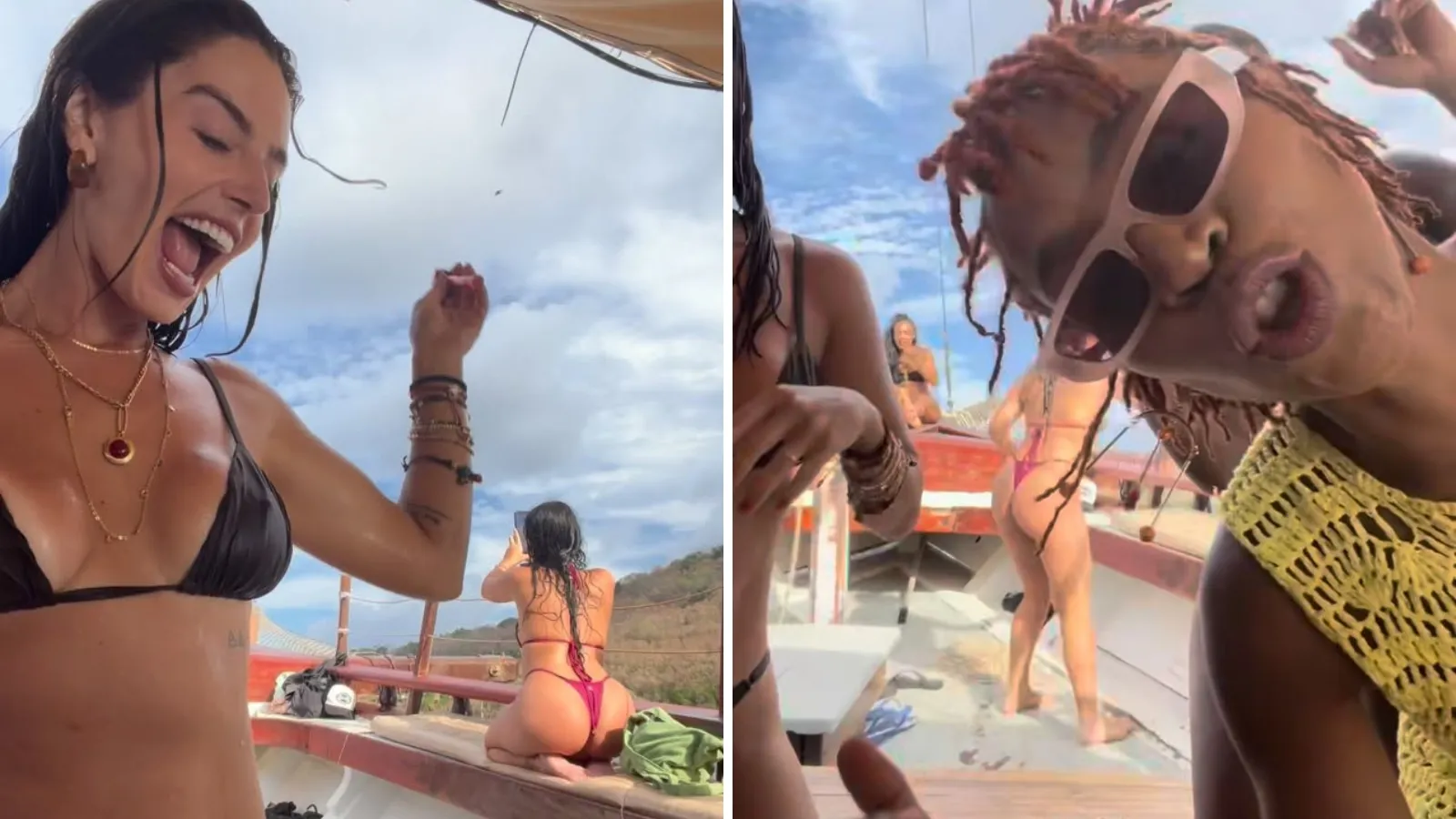 Giovanna Lancellotti e Karol Conká curtem Noronha - Imagem do artigo