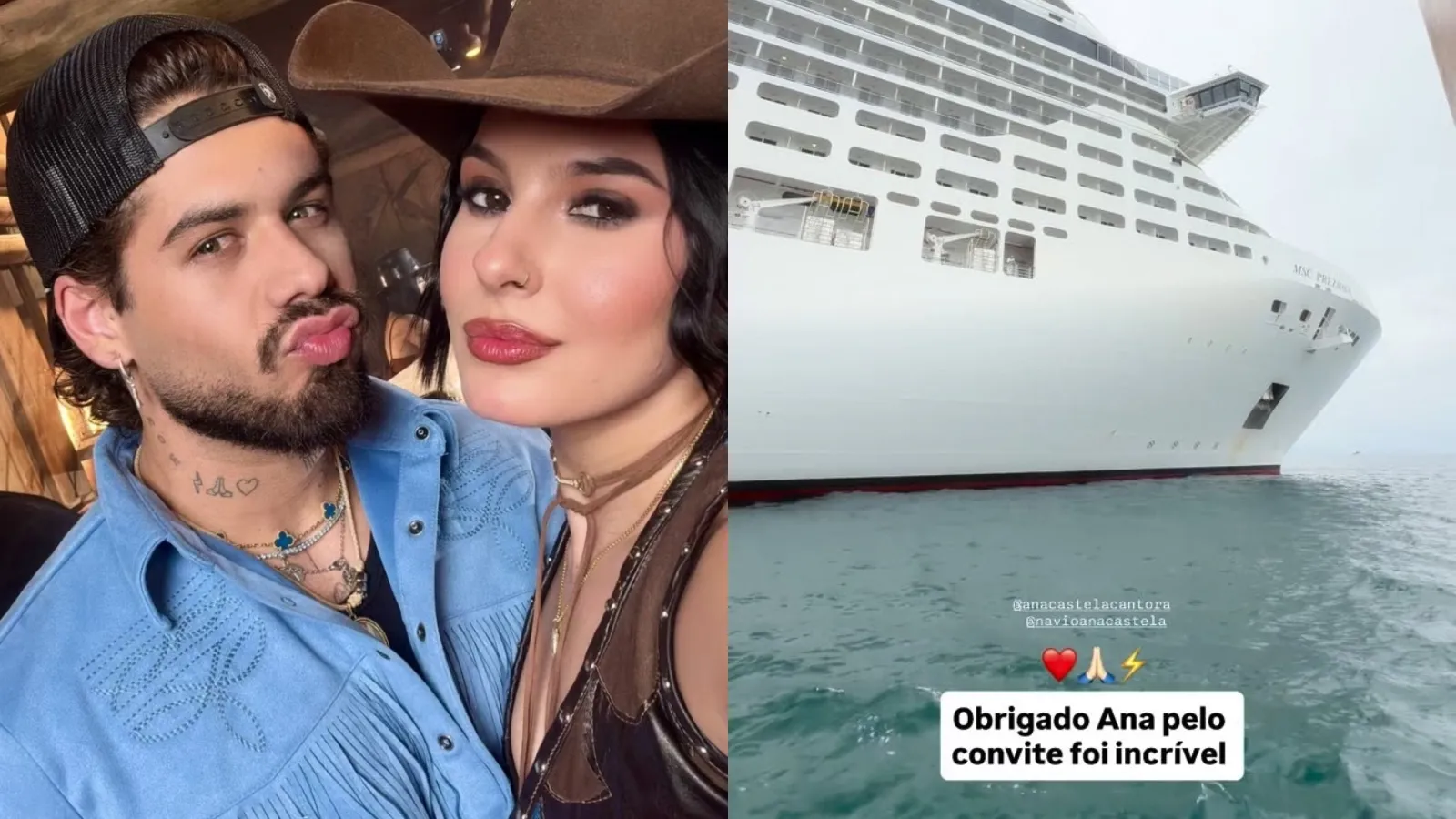 Cruzeiro de Ana Castela: Zé Felipe agradece convite - Imagem do artigo