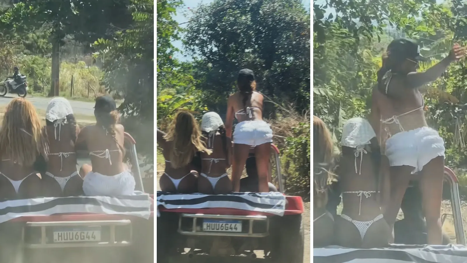 Ludmilla rebola em Noronha durante passeio de buggy - Imagem do artigo