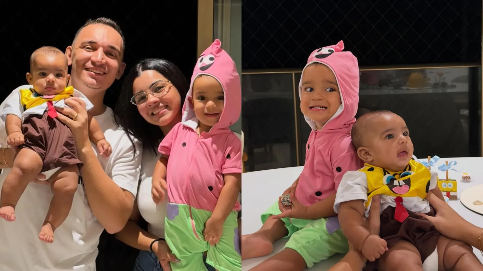 Ary Mirelle e João Gomes festejam mesversário Bob Esponja - Imagem do artigo