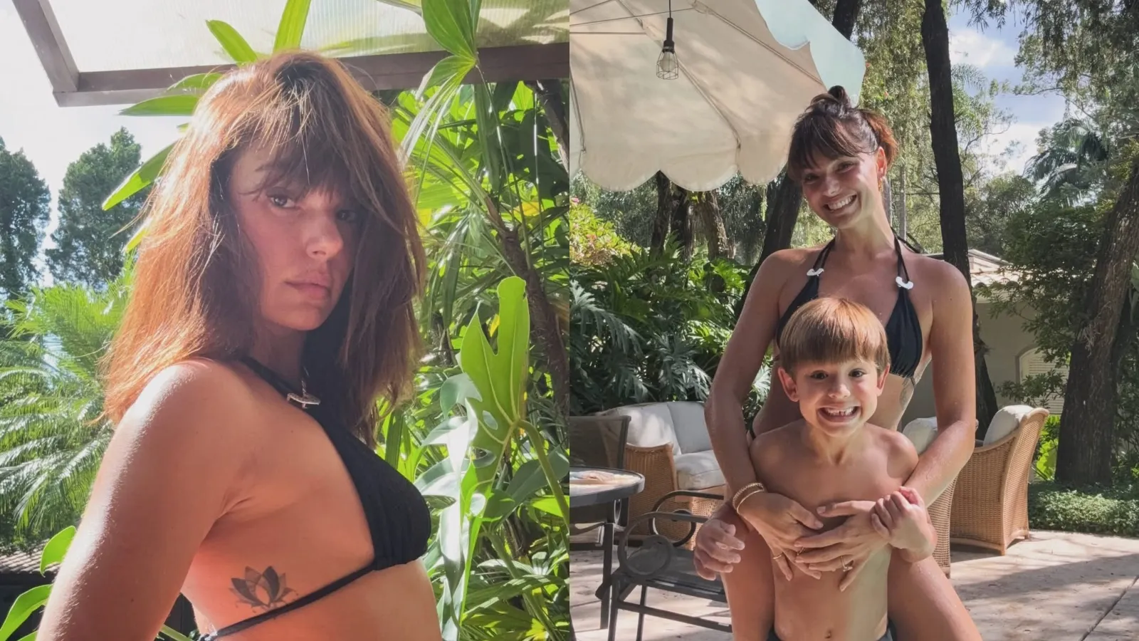 Ísis Valverde de biquíni curte dia relax com o filho - Imagem do artigo