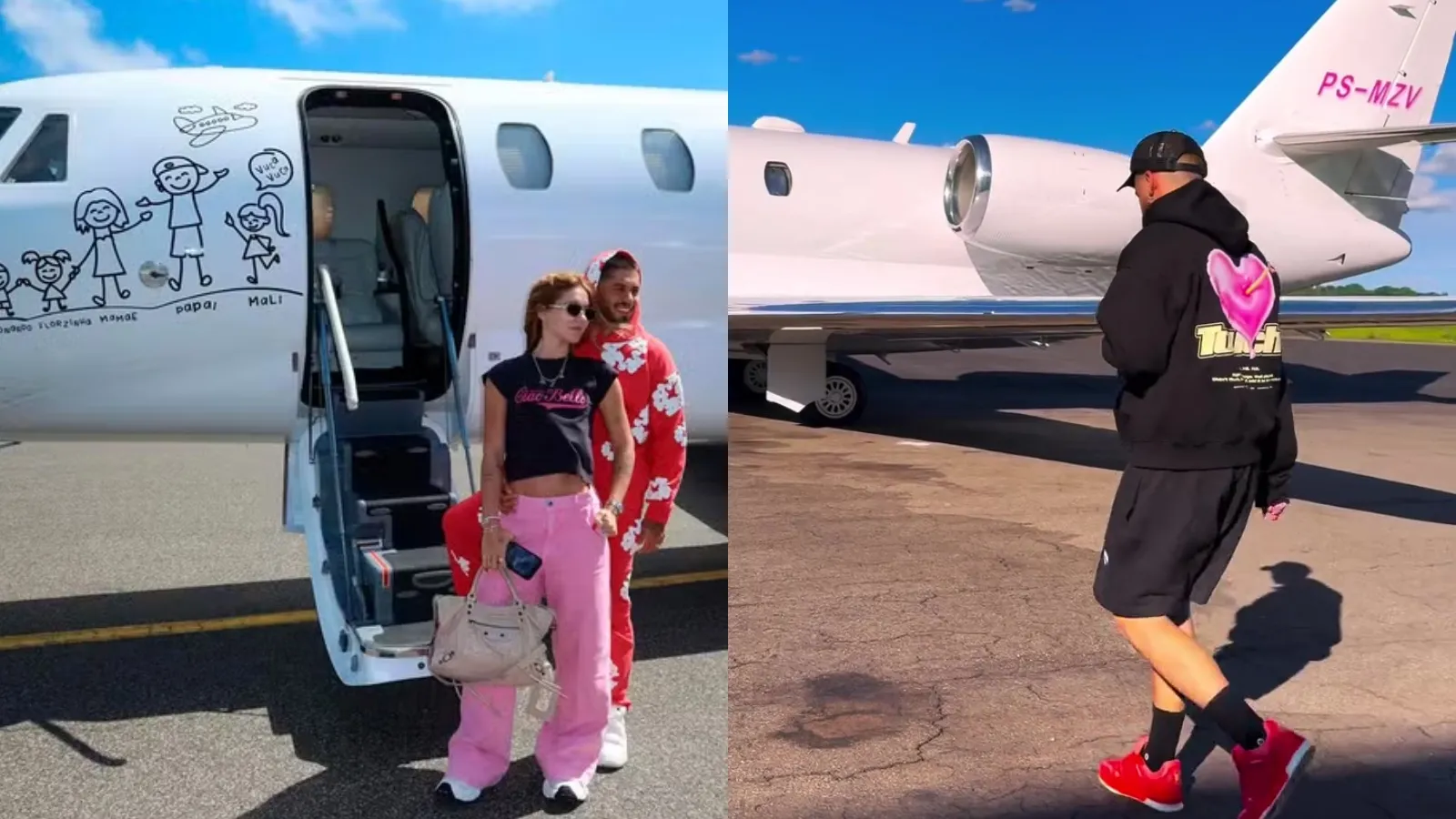 Virginia empresta jatinho a Zé Felipe e salva show - Imagem do artigo