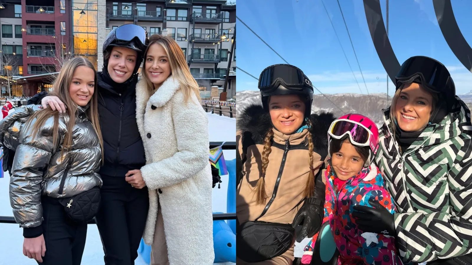 Ticiane Pinheiro em Snowmass curte esqui com filhas - Imagem do artigo