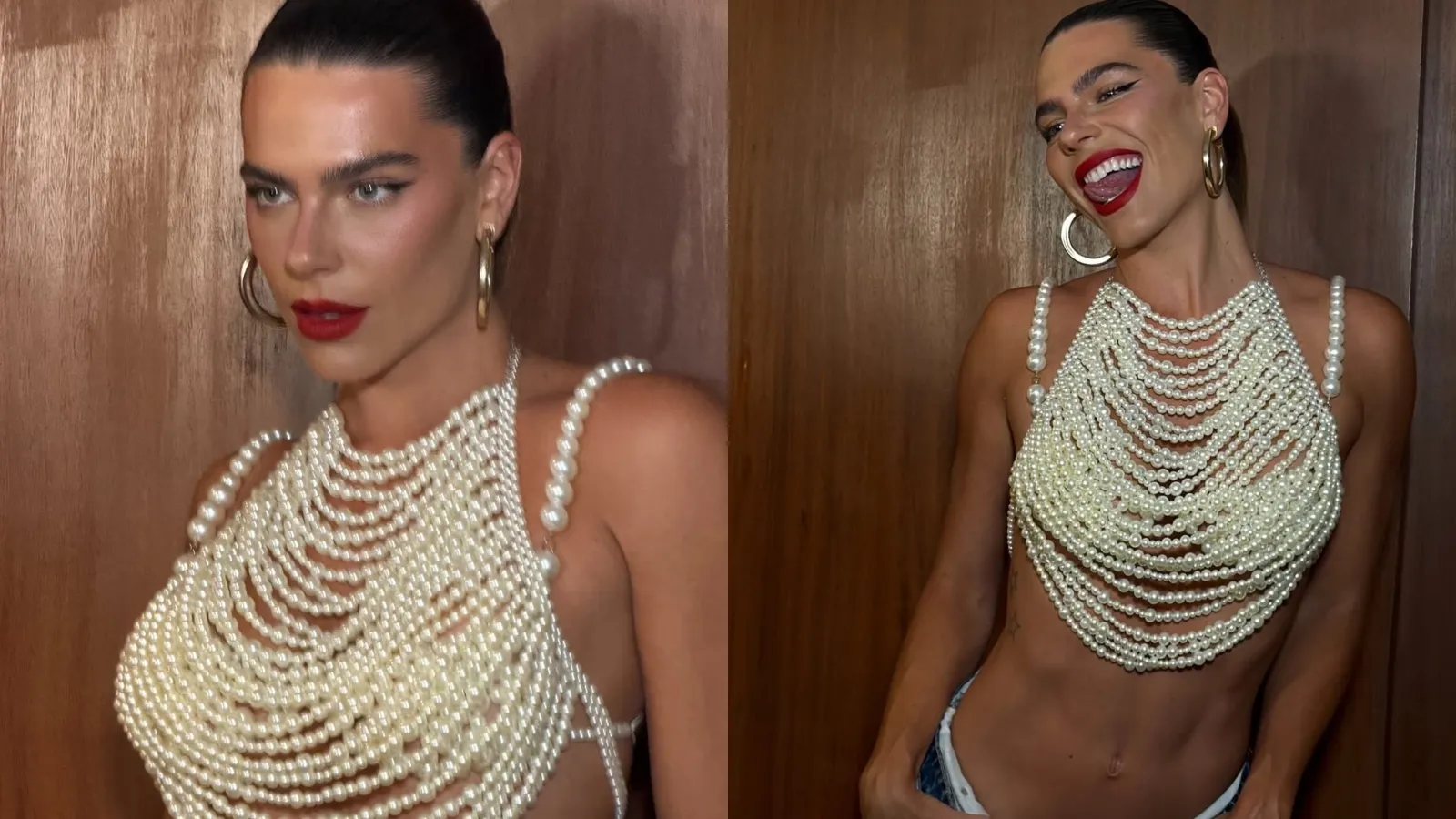 Mariana Goldfarb aposta em pérolas e micro-shorts - Imagem do artigo