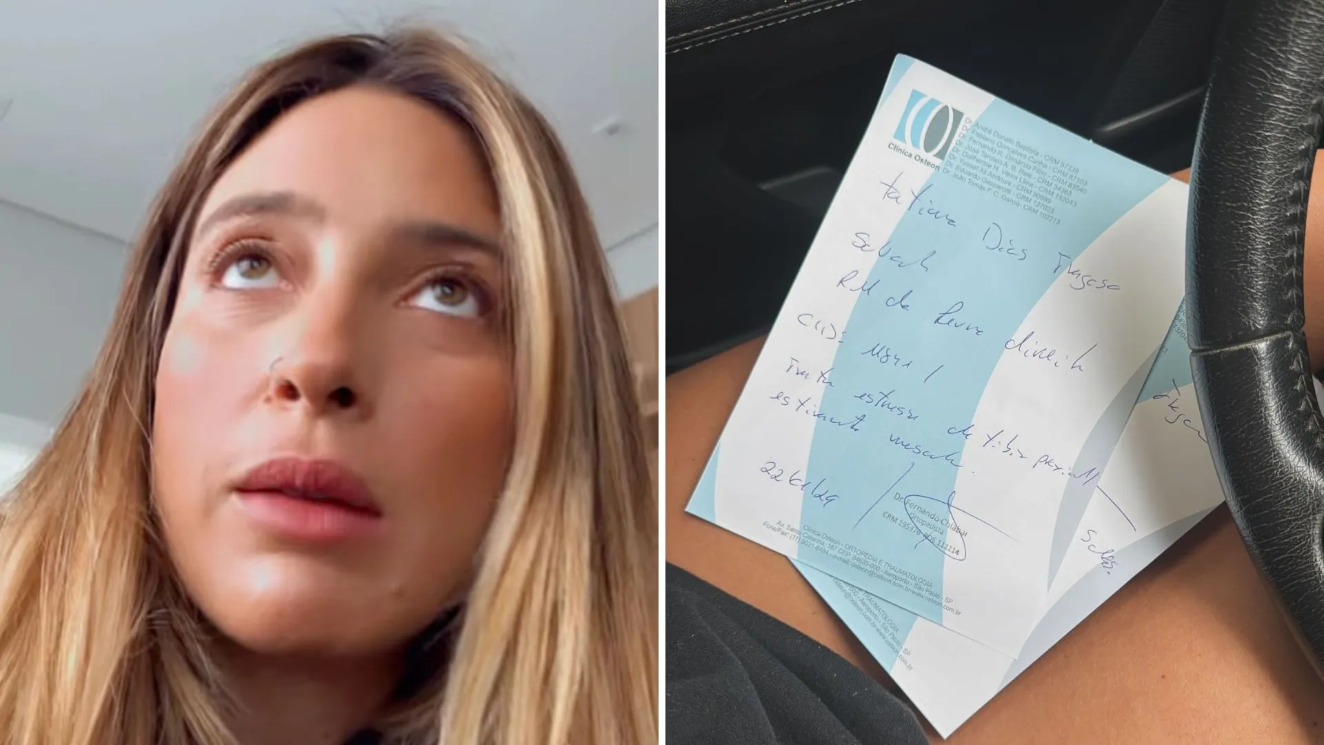 Tati Dias fratura tíbia por estresse após término com Lauana - Imagem do artigo