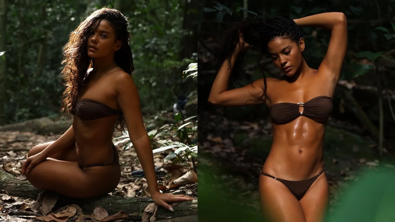 Bella Campos posa de biquíni em ensaio na natureza - Imagem do artigo