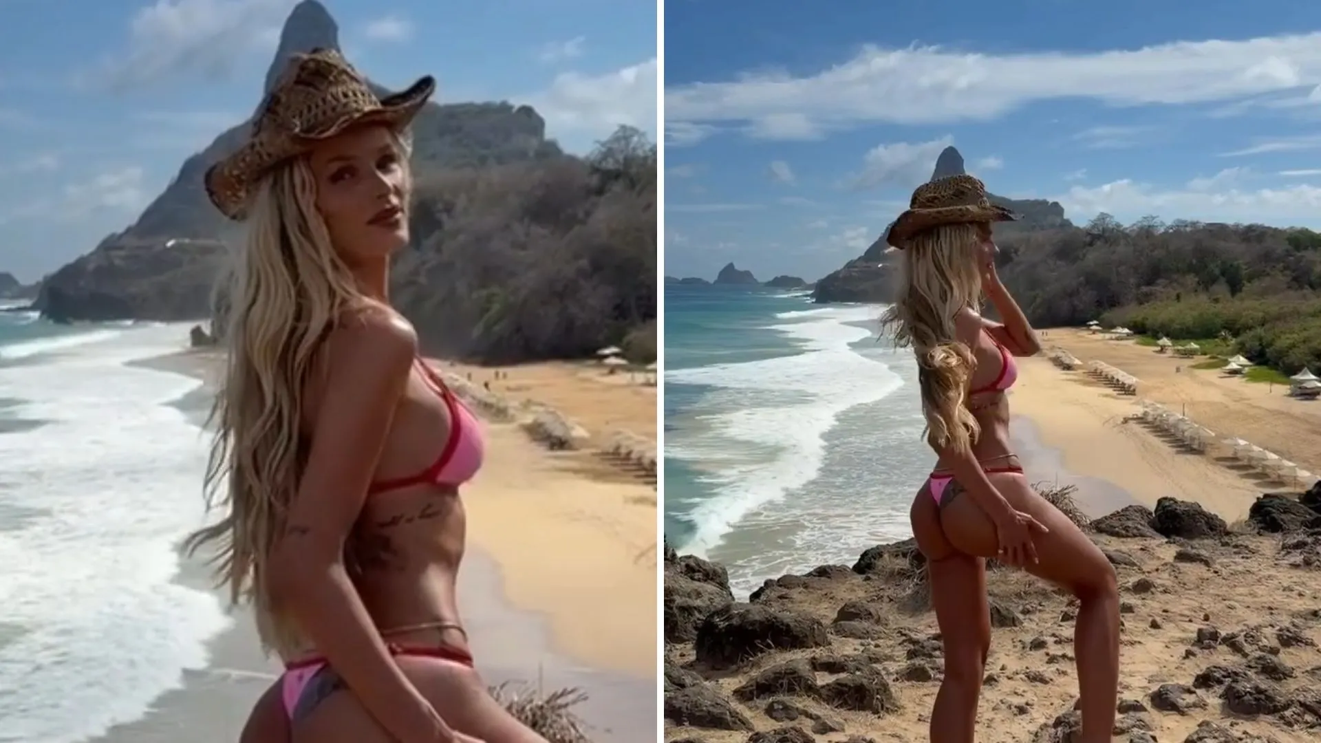 Yasmin Brunet exibe biquíni em Noronha e cita música - Imagem do artigo